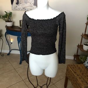 Hollister Off The Shoulder Crop Top S